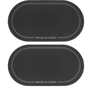 2 PCS Bass Drum Double Pedal Patch Self-Adhesive Bass Drum Pedal Sticker Kick Drum Patch for Kick Drum Percussion Accessories (Black)