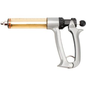 50ML Semi-Automatic Adjustable Injector Syringe，Precision Syringe Pump - Adjustable 1ml to 5ml Range for Fast Continuous Injection in Pigs, Cattle, Chicken, Goat, and Other Livestock