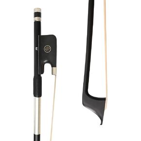 Black Carbon Fiber Cello Bow 4/4 Stable Lightweight Stick