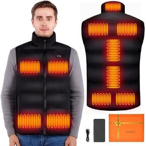 Heated Vest for Men Women, Lightweight Heated Jacket Electric Heated Vest with Battery Pack Included 16000mAh
