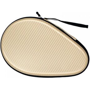 MiOYOOW Table Tennis Racket Case, Hard Shell Ping Pong Storage Bag Ping Pong Paddles Case with Zipper Can Hold 2 Short-Handled Rackets or 1 Long-Handled Racket