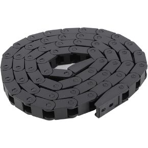 Garosa 1M 7x7MM CNC Machine Tool Cable Drag Chain Cable Drag Chain Bridge Type Nylon Wire Carrier for 3D Printer CNC Machine Electronic Equipment