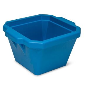 Globe Scientific 455015B Rectangular Ice Bucket with Lid, Blue, 4.5L Capacity, 330mm Length, 280mm Width, 185mm Height