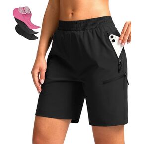Women's Mountain Bike Shorts 4D Padded Cycling Shorts for Women Riding Biking Bicycle Biker Cycle UPF50 Zipper Pockets