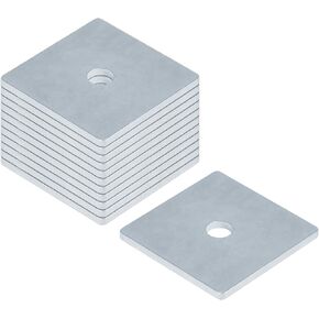 GBGS 10 قطع 3/8 بوصة (ID) x1/8 بوصة × 3 بوصة × 3 بوصة غسالات أطباق مربعة، غسالة مسطحة من الفولاذ in Kuwait