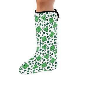 LedBack Green Leopard Print Cast Cover Cast Sock Cover for Foot Floral Cast Protector Leg Cast Accessories Foot Cast Boot Fashion Leg Cast Decorations for Saint Patrick's Day