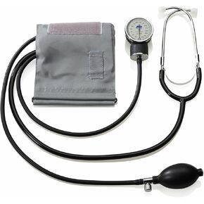 A&D Medical Professional Aneroid Sphygmomanometer UA-101 with Stethoscope & Adult Cuff (25-36cm / 10-14" Range), Blood Pressure Machine with Case