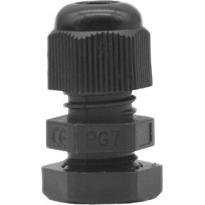 Lantee PG9 Cable Gland - 20 Pieces White Plastic Nylon Waterproof Wire Glands Connector Fitting