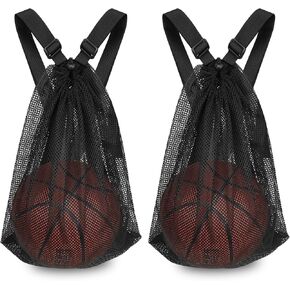 Basketball Bag 15 * 20 inch Sports Single Ball Bag Drawstring Mesh Backpack, for Carrying Soccer Volleyball Baseball football Carrier Single Outdoor Sports Equipment