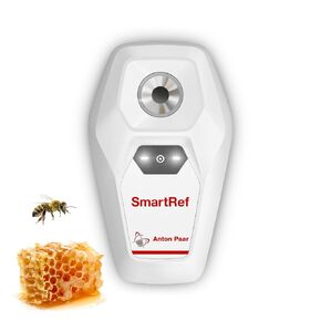 SmartRef Digital Honey Refractometer for Honey Moisture, Brix, Baume, 3-in-1 Uses, up to 0.04% Precision, 0-80% Brix, 13-25% Scale Range Honey Moisture, with ATC, Ideal for Honey, Maple Syrup
