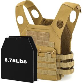 Adjustable Weighted Vest 19 Lbs, Weight Included, Tactical Weighted Vest for Men Women Body Weight Training Fitness Workout Running