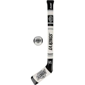 Franklin Sport Los Angeles Kings NHL Mini Soft Hockey Stick Set - Great Toy for Kids- NHL Team Soft Foam Mini Knee Hockey Stick and Ball Set