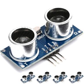 5Pcs HC-SR04 Ultrasonic Sensor Module Kit Distance Sensor Compatible with Mega R3 Duemilanove Nano for Robot XBee ZigBee by ElecRight