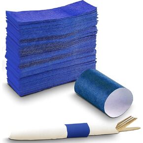 MT Products Black Self-Adhering Bond Paper Napkin Band - 1.5" x 4.25 (Pack of 750 Pieces)