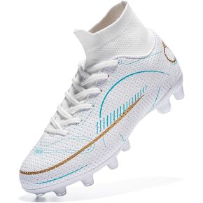 breooes Boys Soccer Cleats Kids Footaball Cleats Outdoor Trainning Soccer Shoes Athletic Girls Football Shoes