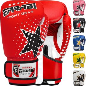Farabi Sports Boxing Gloves for Kids 6-oz Youth Boxing Gloves MMA Muay Thai Kids Boxing Gloves Best for Training on Punching Bag, Focus Pads Practice