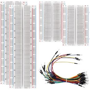 65 قطعة 4 قيم أسلاك توصيل مرنة للوحة التجارب مع 2 قطعة لوحة تجارب 830 نقطة ربط و2 قطعة لوحة تجارب 400 نقطة ربط in Kuwait