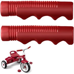 Handlebar Grips Compatible with Radio Flyer Tricycle,Tricycle Handlebar Grips 3/4" Inch Compatible with Radio Flyer,1 Pair Tricycle Handlebar Grips Red