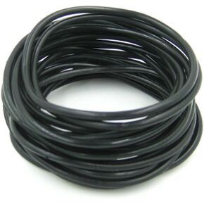 20 Piece Black Rubber Gummy Bracelets Silicone Jelly Wristbands