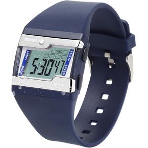 10 ATM Water Resistant Digital Wristwatch for Swimming and Diving with Multiple Functions of Lap Stopwatch, Alarm Clock, Calendar and Backlight