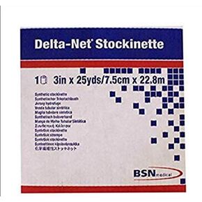 BSN Medical Delta-Net Black Stockinette, 3" x 25 Yards