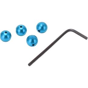 Cable End Ball Aluminum Reusable Brake Cable End Crimps For Mtb Racing Bike, 5 Colors(Blue)