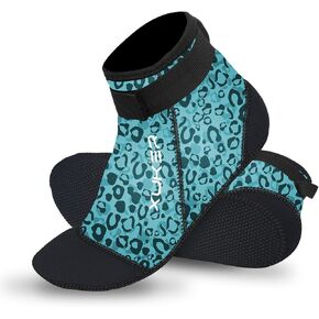 XUKER Water Socks Neoprene Socks, 3mm Glue Blind Stitch Sand Beach Volleyball Wetsuit Socks Water Booties for Diving