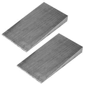 2 Pack Flange Wedge Q235 Steel Spreading Triangle Wedges Metal Shims Tool Sets Slope Level Fitting Straight Accessories for Lathe Welding Machine Equipment 8 Inch