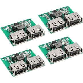 4pcs Dual USB Buck Converter 9V 12V 24V to 5V 3A Charging Module Power Buck Converter Voltage Regulator DIY Car Charger Modules