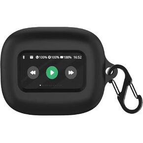 Silicone Case for JBL Live Beam 3, JBL Live Buds 3, JBL Live Flex 3, Shockproof Protective Earbuds Cover with Carabiner Accessories (Clear)