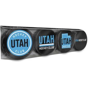 Utah Hockey Club Officially Licensed 4-Pack Hockey Puck Collection