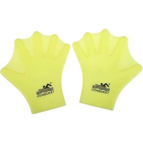 Adult & Kids Swim Gloves,Silicone Swim Hand Fins,Unisex Swim Training Gloves,Universal Duck Webbed Design,for Training & Diving