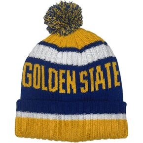 Beanie Knit Hat with Pom Winter Cuffed Cap Sport Fans Gift for Men Women