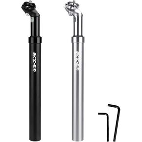 Suspension Seatpost 27.2 30.4 30.9 31.6 Bike Seat Posts with Suspension 40mm Travel Bicycle Seat Shock Absorber Aluminum Tube for E Bike MTB BMX Road City Bike Replacement Component Parts