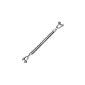 Indusco 93900296 Hot Dipped Galvanized Jaw & Jaw Turnbuckle, 5/8" x 12", 3,500 lbs WLL
