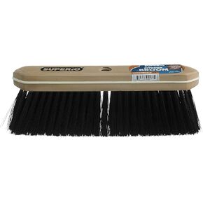 Broom Refill Head for Kitchen and Home Broom - Heavy Duty Household Broom Easy Sweeping Dust and Wisp Floors and Corners (Black- Tampico & Synthetic)