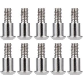 10 قطعة M3x4x10mm مسامير الكتف ذات الرأس السداسي لشق الرأس Kingpin للمحور SCX10 AR44 AR45 Capra F9 أجزاء ترقية المحور البوابة (10 قطعة فضي)
