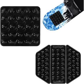 4pcs Snowboard Stomp Pads, Self Adhesive Snowboard Step Pad Anti-Slip Snowboard Grip Pad for Provides Extra Grip