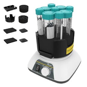 LAB FISH Professional lab Vortex Shaker Mixer Continuous & Touch Modes 0-3000RPM Timer Function W/Multifunctional Modules for Laboratory Tube Flask(Non-timable)
