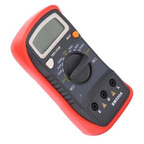BM500A Digital Insulation Tester Megohmmeter 1999M Range LCD Display Portable for Electrician Measure Motors Cables Appliances BM500A with ABS Material Voltage