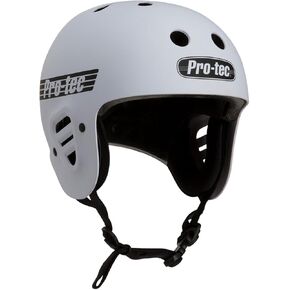 Pro-Tec Full Cut Certified Skateboard Helmet, Ideal for Skateboarding, Bicycling, BMX and Roller Skating, Large– White Matte