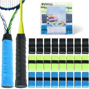 Tennis Racket Grip Tape 24 Pcs Badminton Racket Pickleball Paddle Grip Tape Overgrips for Anti-Slip and Sweat Absorbent Grip