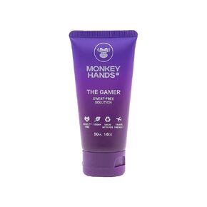 MonkeyHands “The Gamer" Grip gel - Antiperspirant especially designed for gamers - tested on gaming gears to keep them grease-free - stop sweating - non-greasy hand cream - 50ml