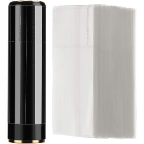 1000 Pieces Shrink Wrap for Lip Balm Tubes lipstick Lip Balm Shrink Wrap Bands Sleeves Lip Balm Tubes Bundle, Perforated, Easy to Use (2.56 x 1.2 Inch)