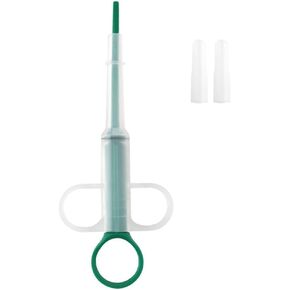 1Pc Green Pill Guns for Dog and Cat, Pet Piller Guns Pill Shooters Cat Tablet Soft Tip Syringes,Cat Pill Shooter,Pet Medicals Feeding Dispenser Tool for Small Animals,Feeding and Watering Supplies