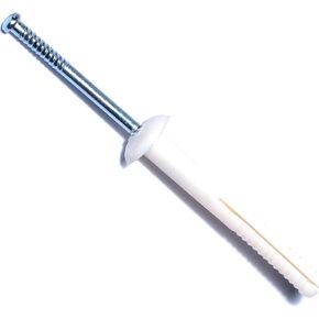 014973285463 Nylon Mushroom Nail Drive Anchors, 1/4 x 2, Piece-100