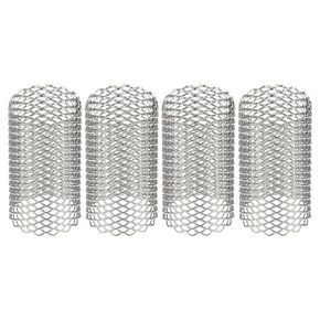 PATIKIL 4 Pcs 25mm OD Strainer Mesh, 36mm H Screen Y Shaped Strainer Filter Valve Mesh Screen 304 Stainless Steel Strainer Mesh for Debris Pump Water Oil Separation