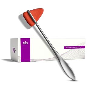 MJW Taylor Reflex Hammer for Superficial Responses – Stainless steel Medical Percussion Neuro Hammer for Neurological Examination, Ideal Tendon Hammer for Students & Nurses