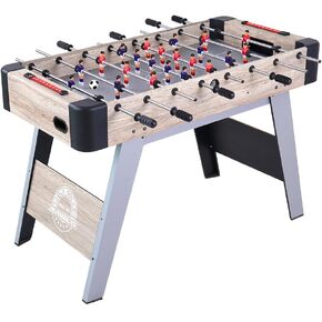 TALLO Foosball Table, 48 Inch Full Size Arcade Table Soccer for Kids and Adults- Arcade w/ 2 Balls, 4 Players Competition Sized Foosball Tables, Game Machine for Home, Game Room, Easy Assembly