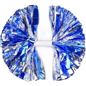 14 Inch Metallic Cheerleader Pom Poms Set of 2 Creative Cheer Poms for Team Spirit School Sports Dance Competition Perfect for Cheerleading Events and Dance Performances